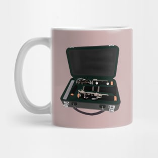 Clarinet Disassembled Inside a Suitcase Mug